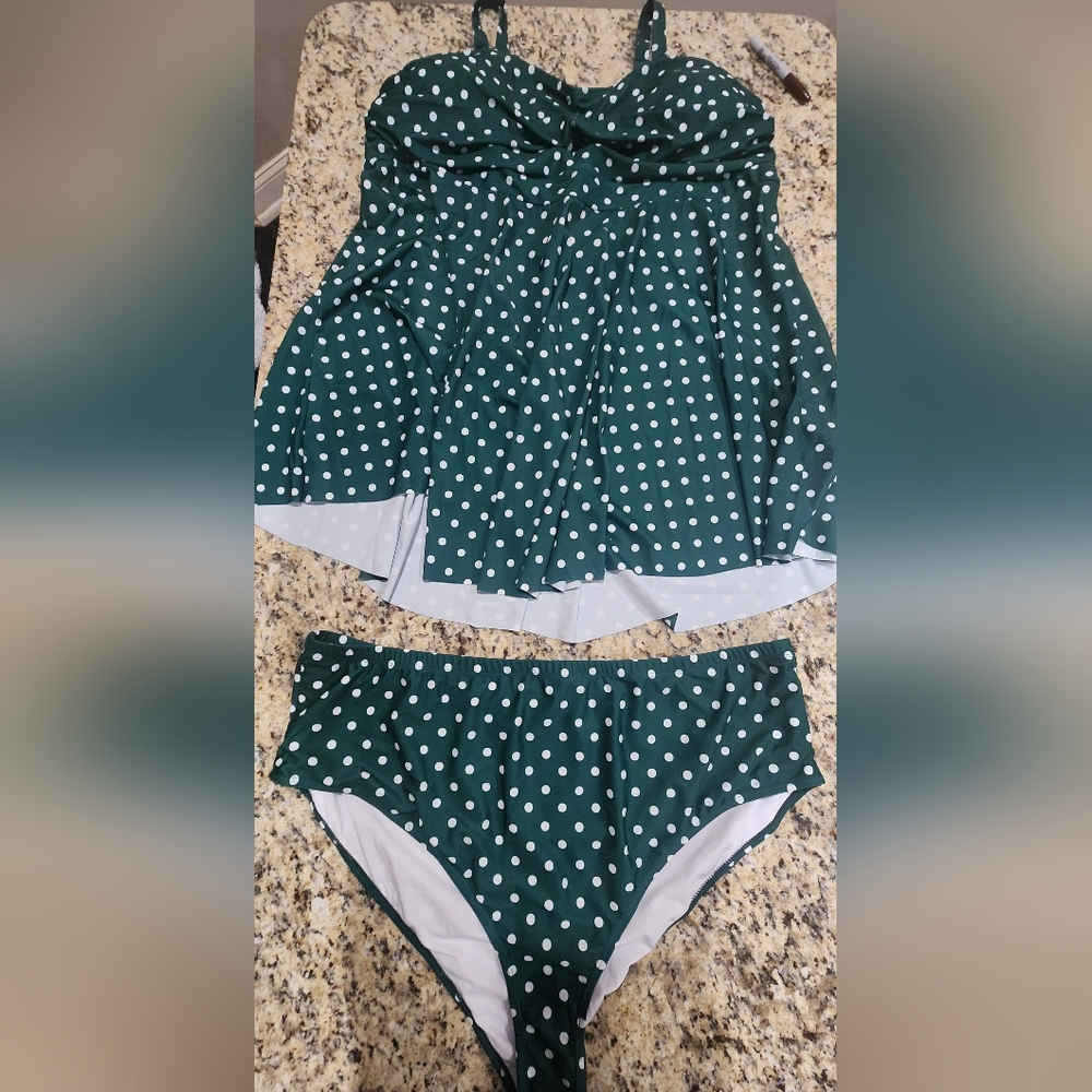 Bloomchic 2 Piece Plus Swimsuit